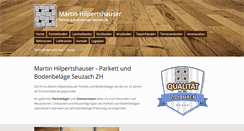 Desktop Screenshot of hilpi-parkett.ch