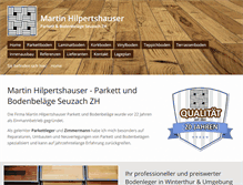 Tablet Screenshot of hilpi-parkett.ch